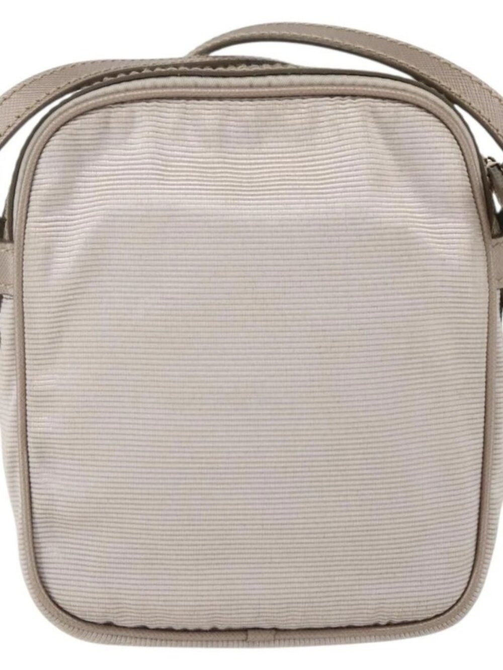 Salvatore Ferragamo Vala Shoulder Bag Nylon Beige Gold Auth 159964 - Picture 3 of 16